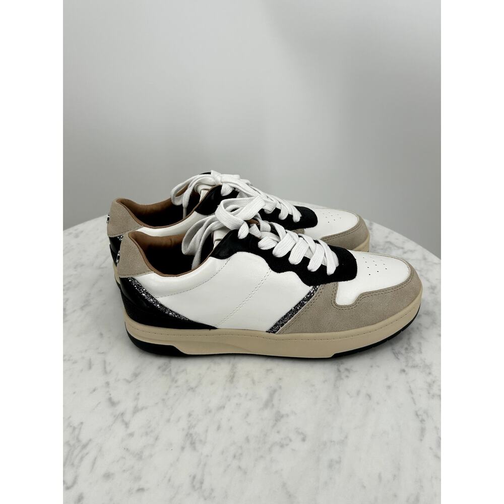 NEW Yellow Box Niko Low Top White Beige Black Casual Sneakers Women’s 8 - Picture 4 of 8